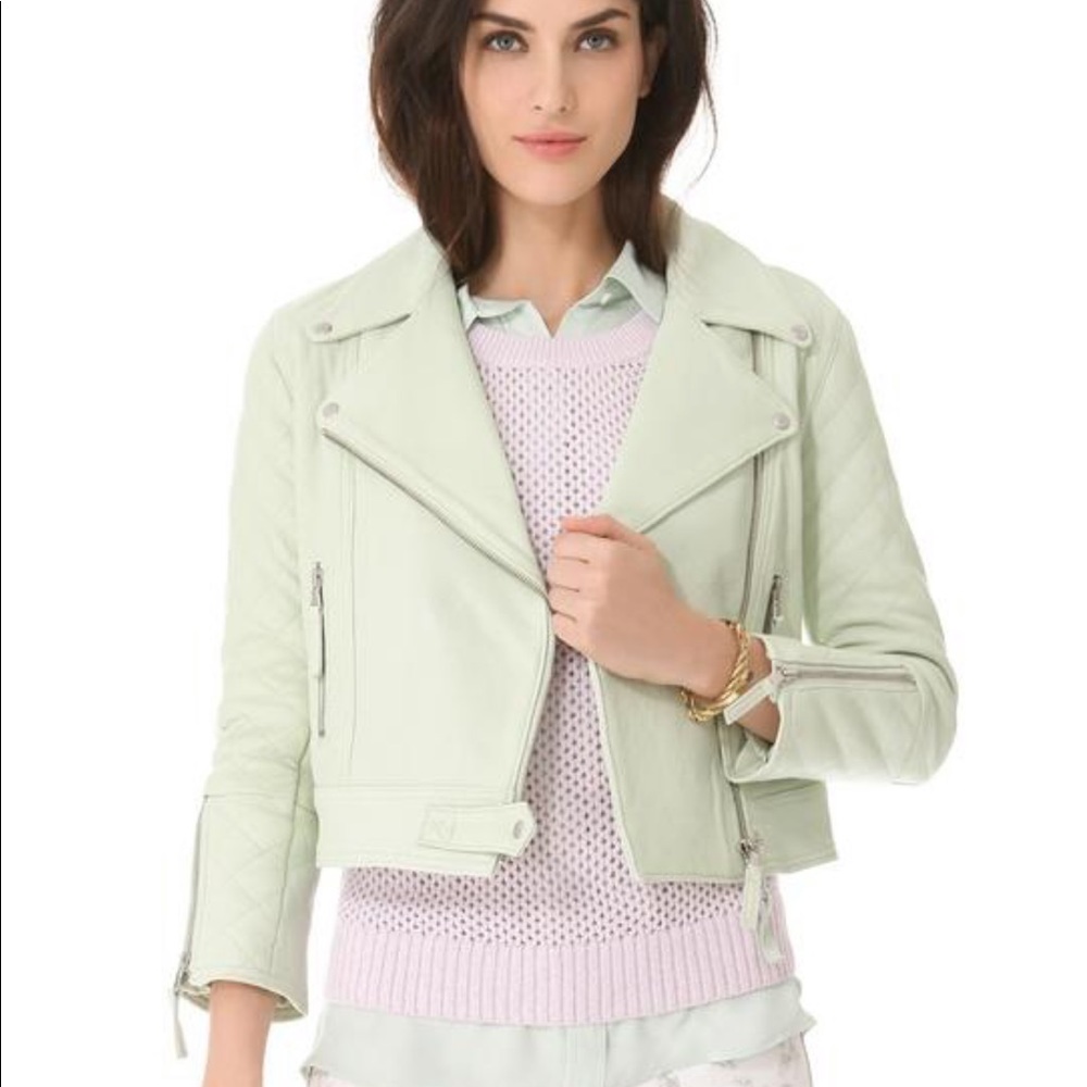 Club Monaco Davie Leather Moto Jacket